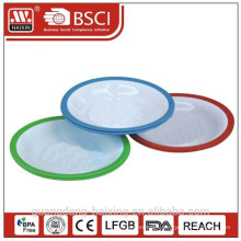 plastic round plate(2pcs)